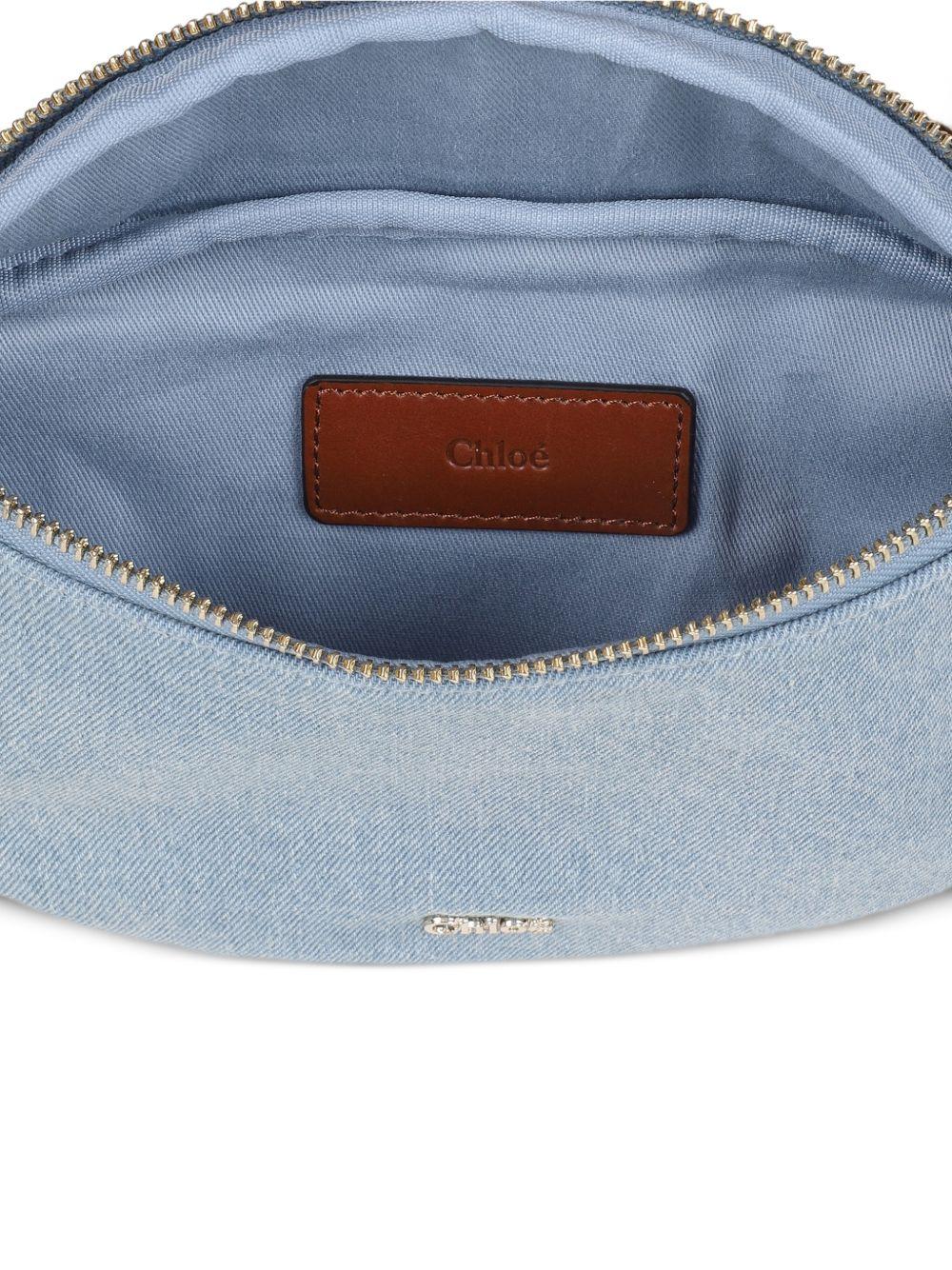 Marsupio per bambina Chloé Kids azzurro con placca con logo C20880 Z10 CHLOE' KIDS