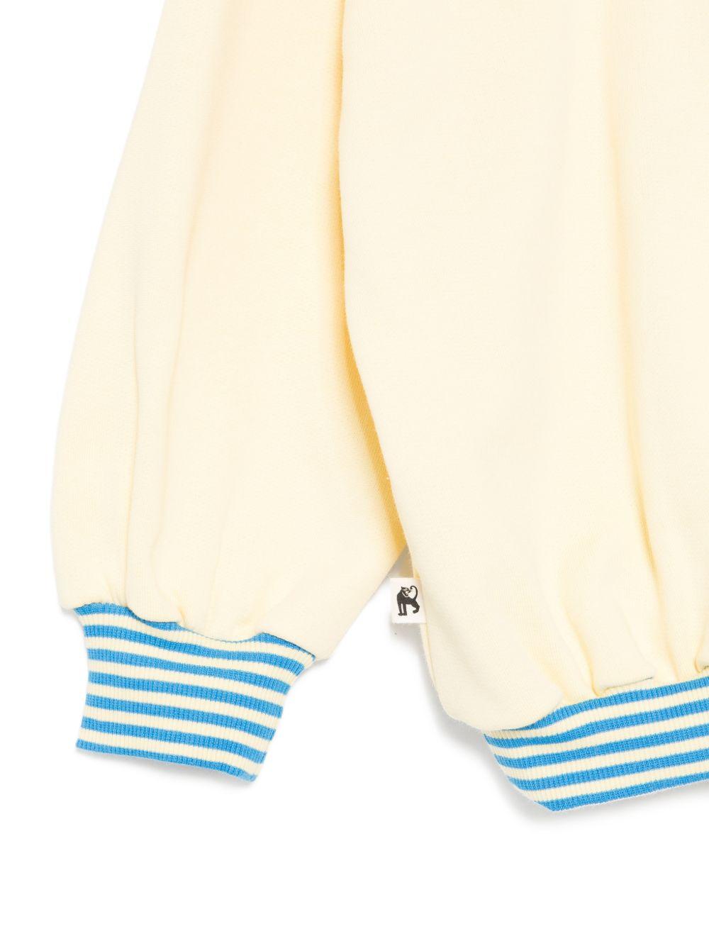 Felpa per bambina Mini Rodini multicolor con scritta "To the moon and back ricamata" 26220163 YELLOW MINI RODINI KIDS