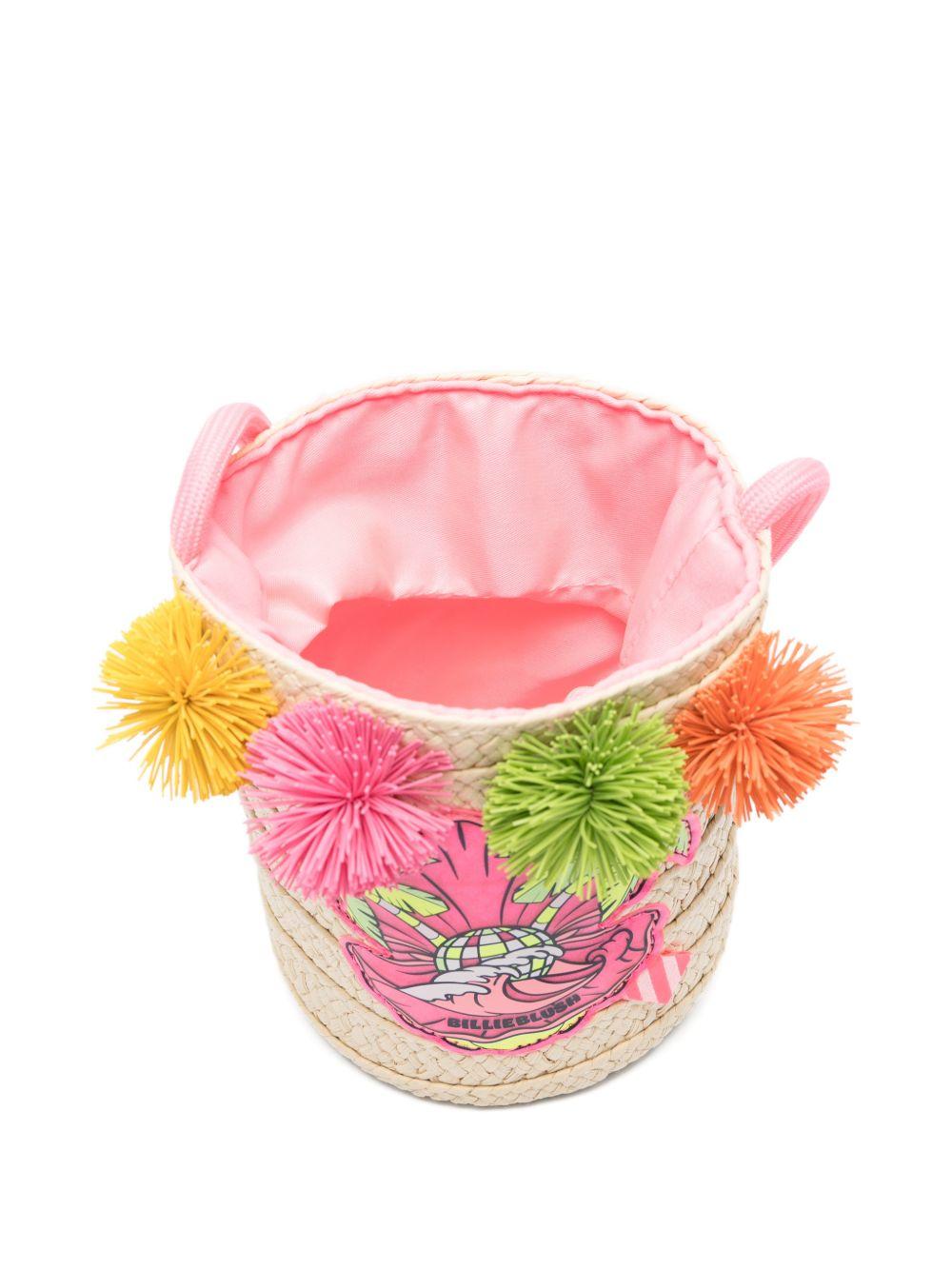 Borsa per bambina Billieblush beige con pompon U22037 499 BILLIEBLUSH KIDS