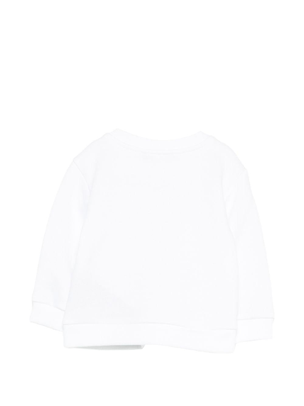 Felpa per neonato Balmain Kids bianca con bottoni BY4540 Z3183 100CE BALMAIN KIDS