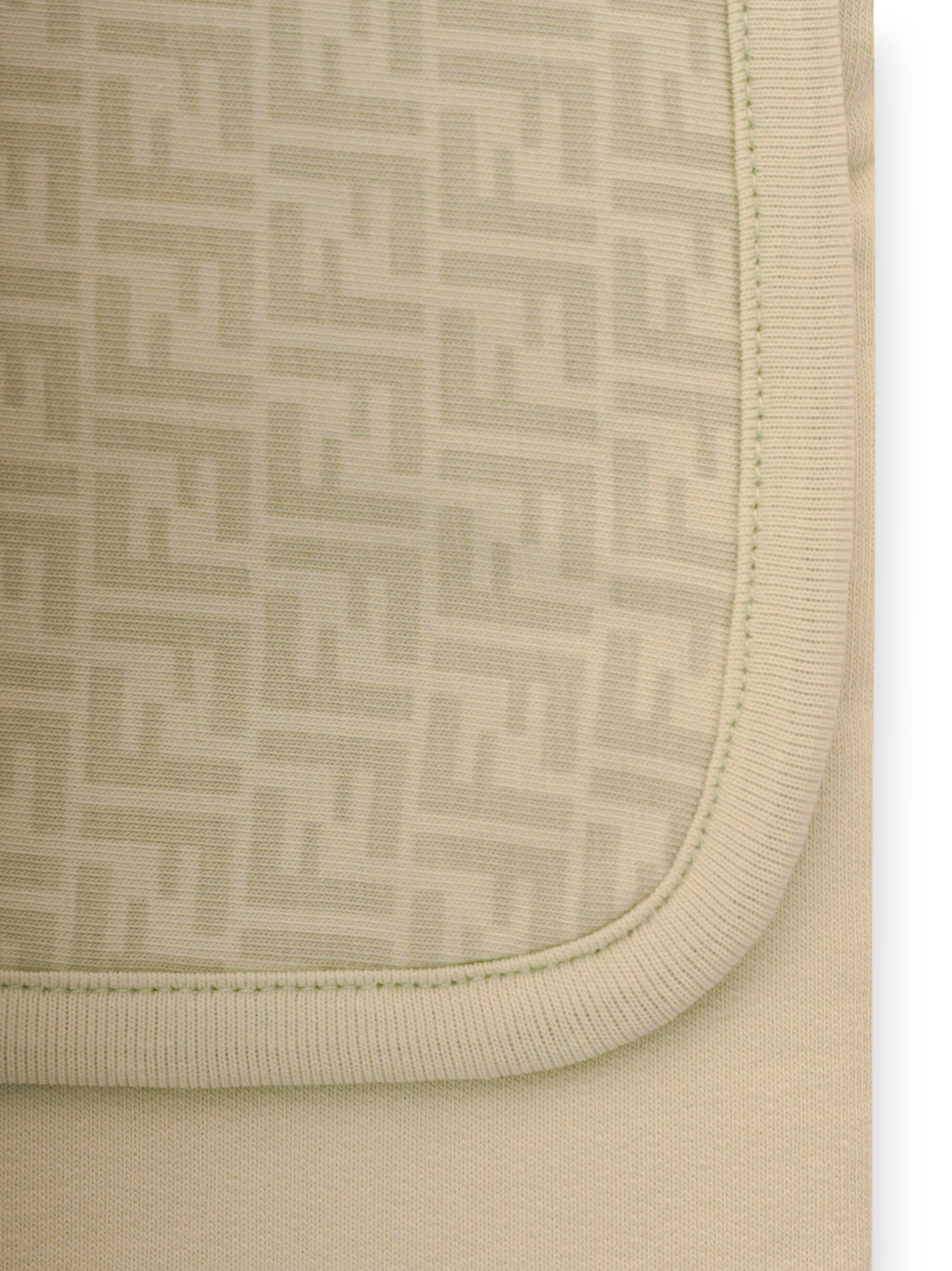Coperta per neonati Fendi Kids beige con stampa Cavallino Fendi sul davanti BUJ328 8RA F19J5 FENDI KIDS