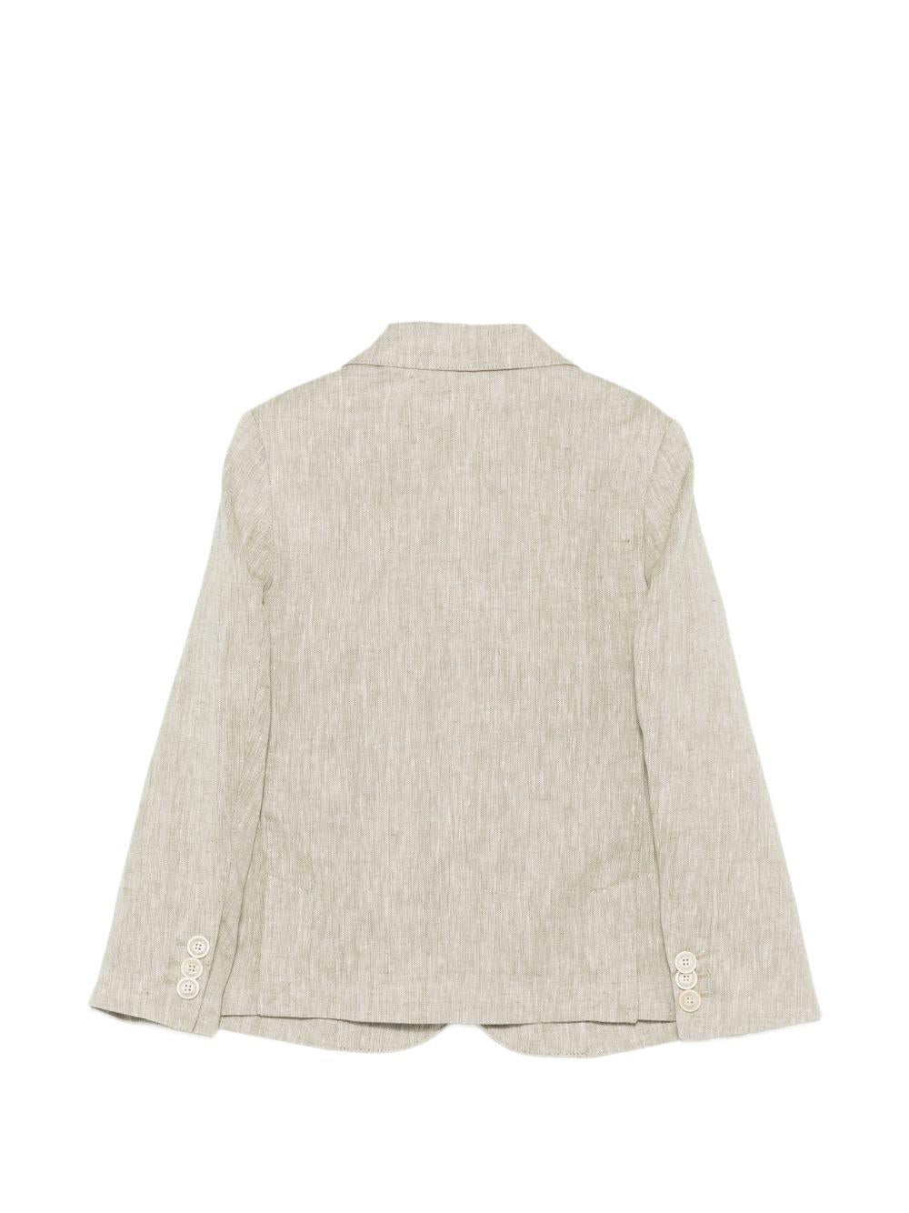 Blazer per bambino Eleventy Kids beige con revers classici EY2Q04 I0316 724 ELEVENTY KIDS