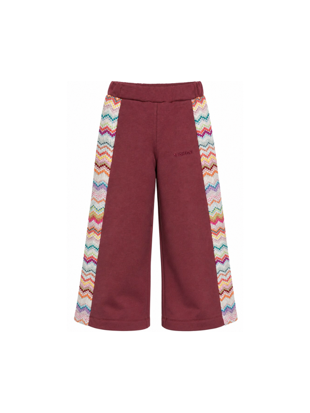 Pantaloni sportivi per bambina Missoni Kids bordeaux con bande laterali MZ6A00 Z3183 530 MISSONI KIDS