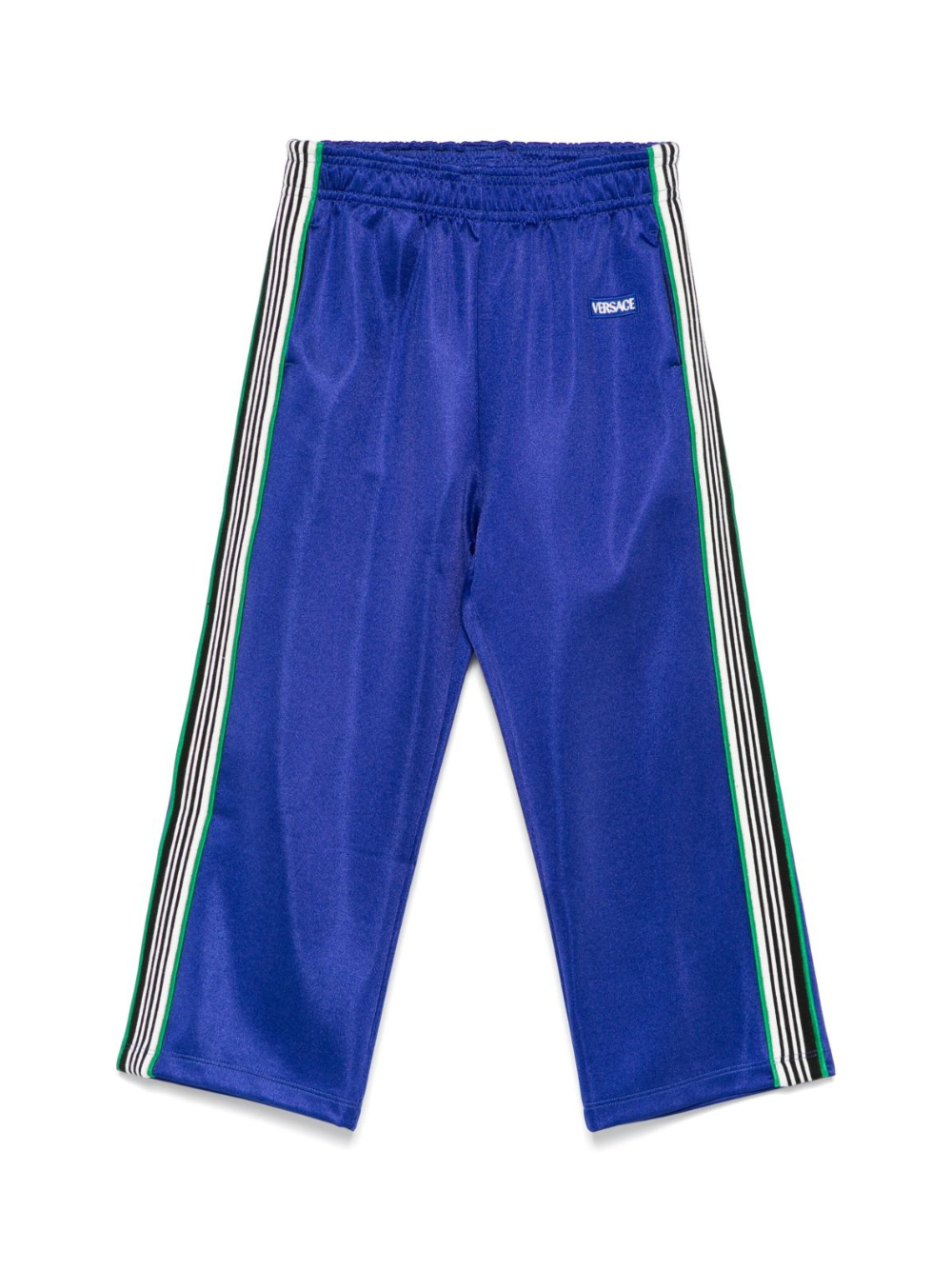 Pantaloni sportivi per bambino Versace Kids blu con dettaglio a righe 10182881A13060 6UC30 VERSACE KIDS