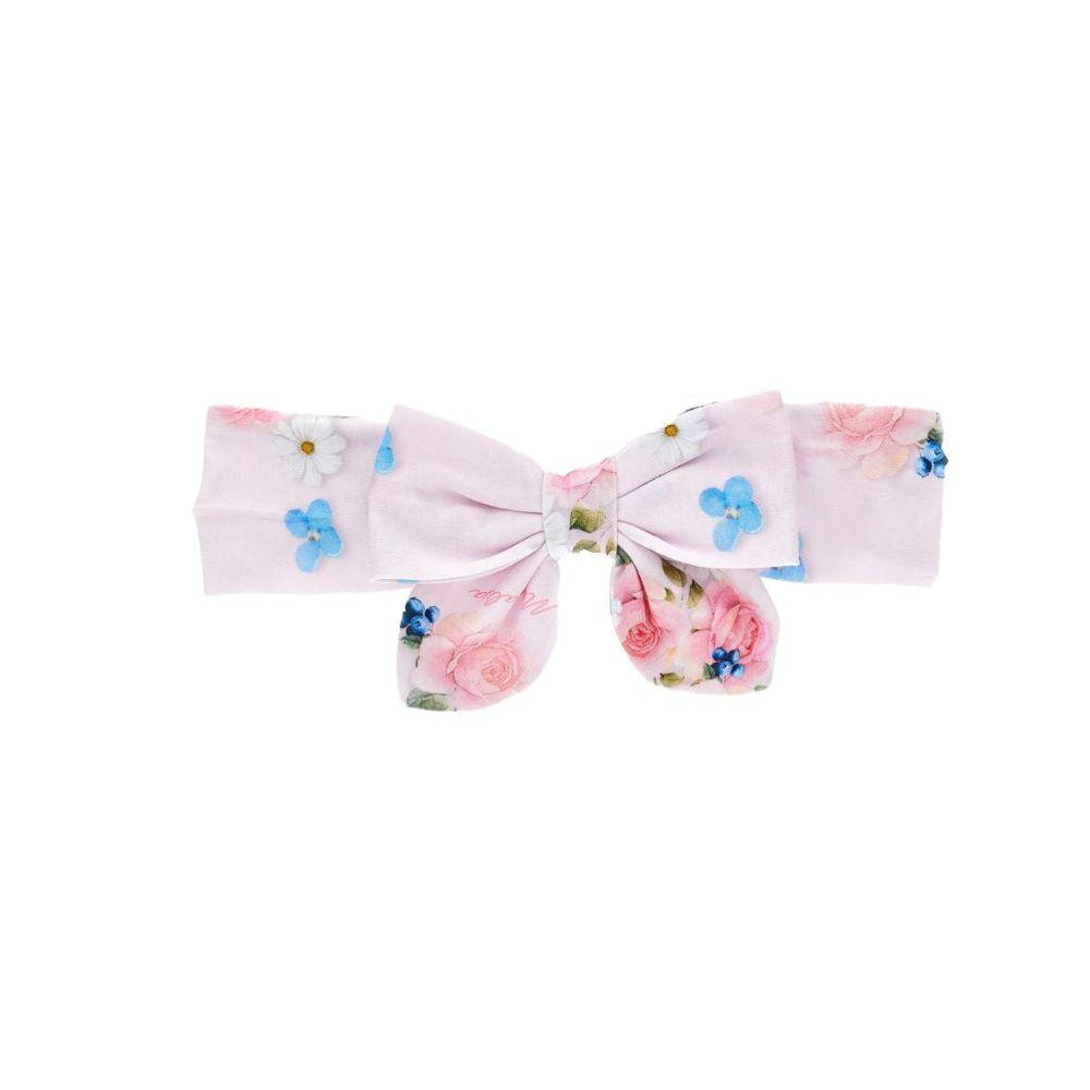 Fascia per neonata Monnalisa rosa con fiocco 39G001 7653 0090 MONNALISA KIDS