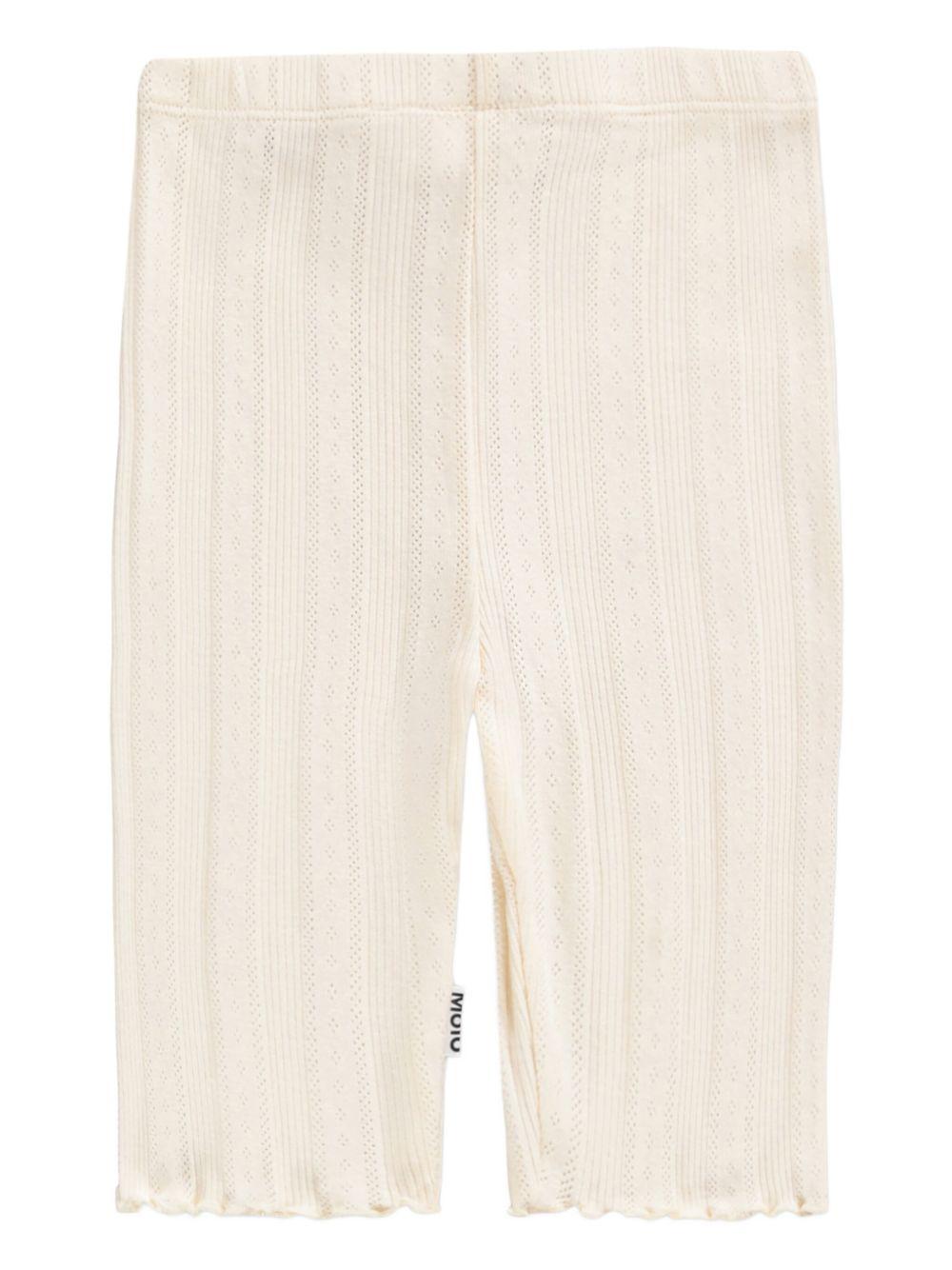 Pantaloni Noella per bambina Molo beige con ruches 2S26F102 2444 MOLO KIDS