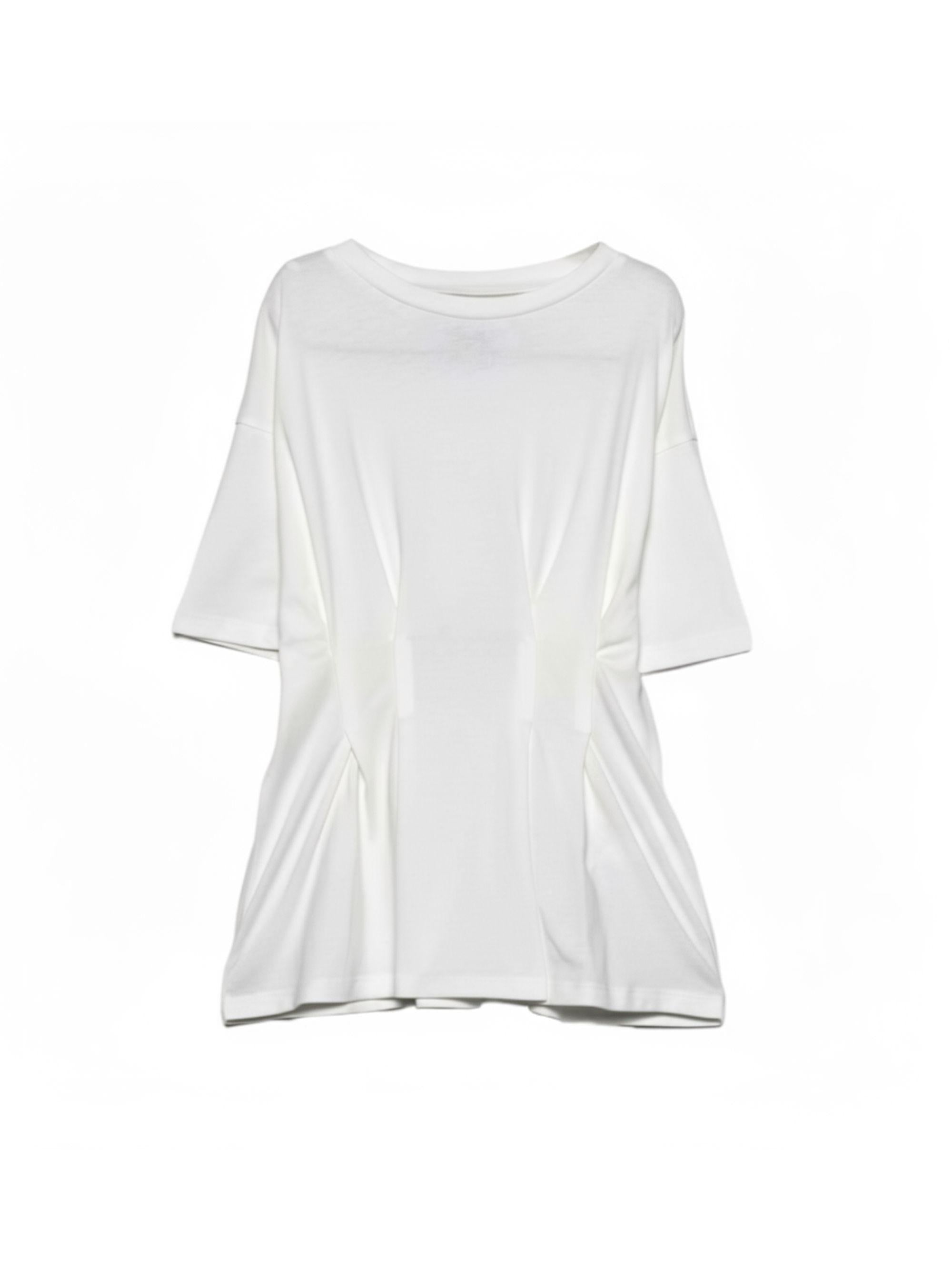 T-shirt per bambina Douuod Kids bianca con dettagli arricciati DY8A21 Z3708 101 DOUUOD