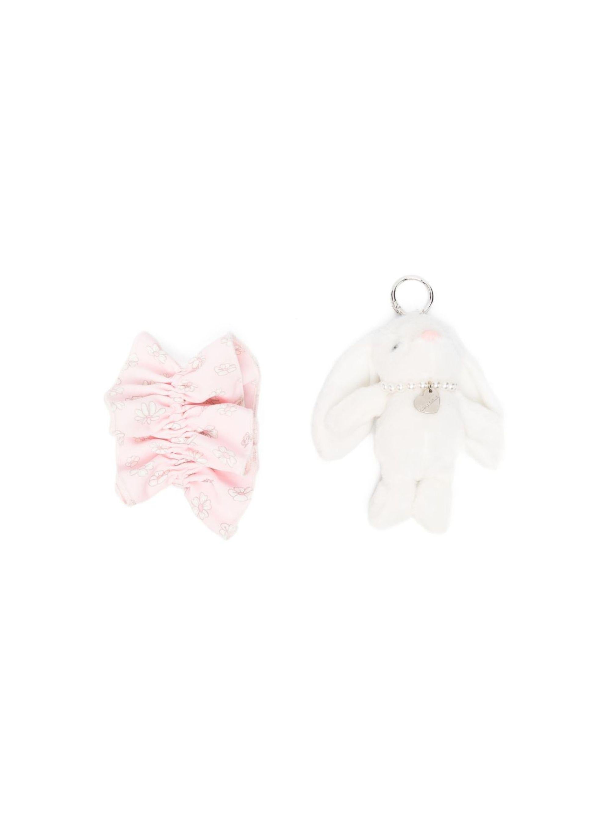 Portachiavi per bambina Monnalisa multicolore a forma di coniglio 39G008 7770 0090 MONNALISA