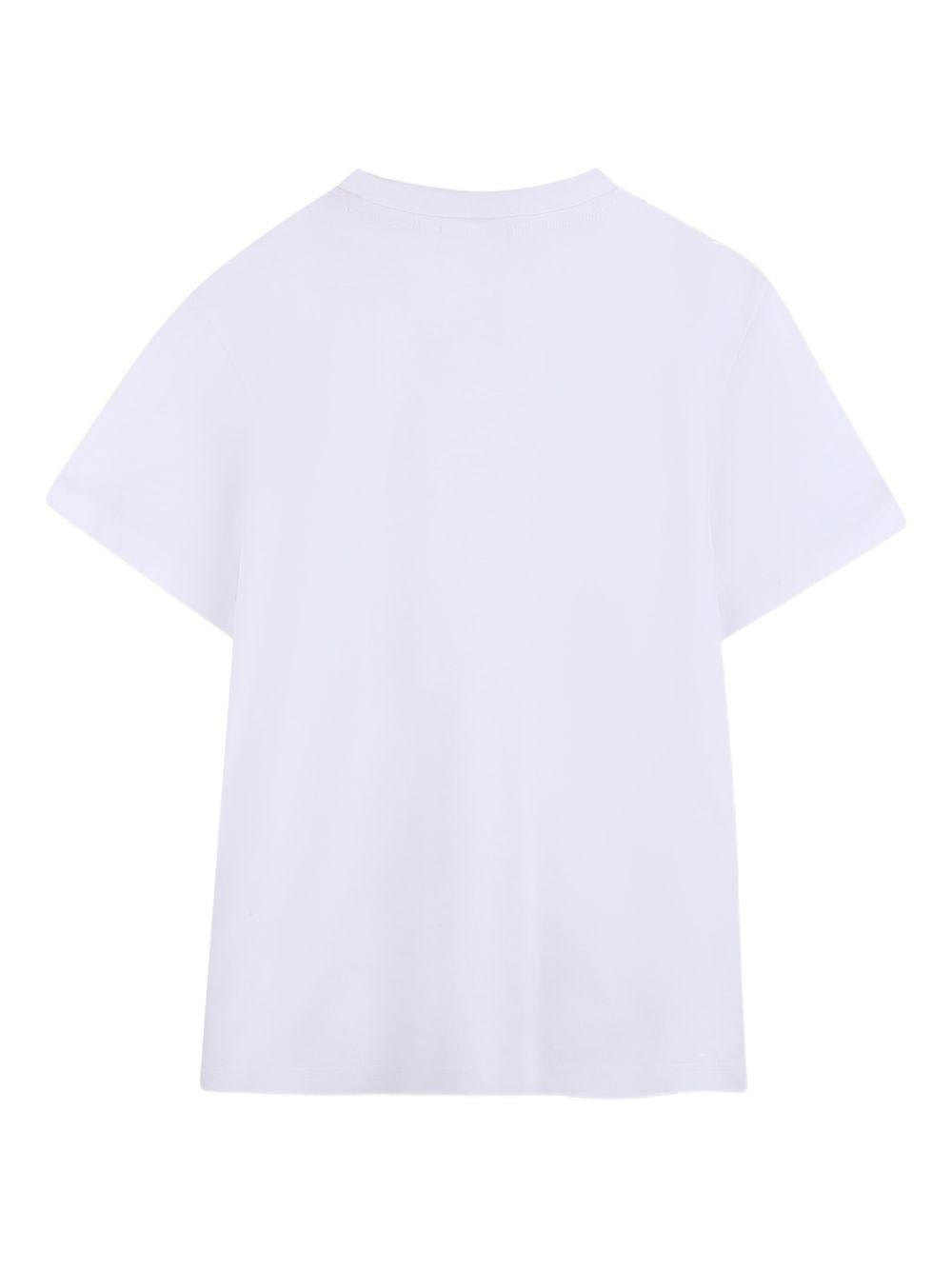 T-shirt per bambino Hugo Kids bianca con dettaglio logo sul davanti G01014 10P Hugo KIDS