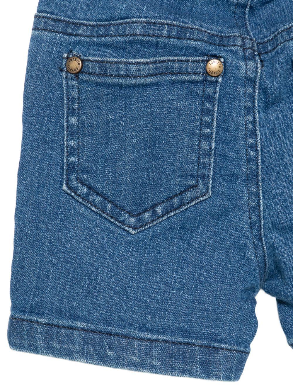 Shorts per neonato Roberto Cavalli Kids denim con tasche posteriori CIP26087BE D. BLUE LIGHT ROBERTO CAVALLI KIDS