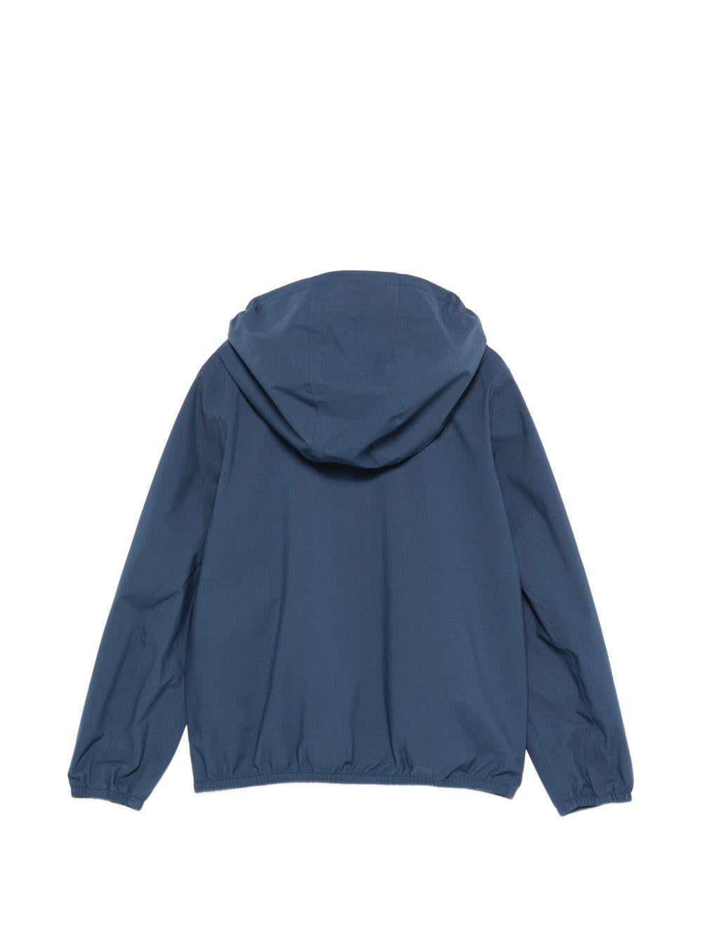 Giacca per bambino K Way Kids blu con cappuccio e zip K21371W B67 K-WAY KIDS