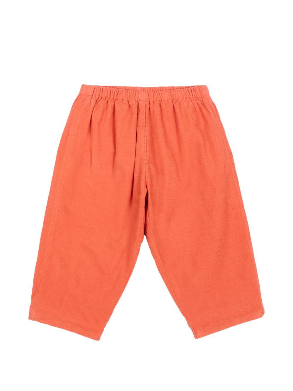 Pantaloni per neonato Bonpoint Kids arancioni con tasca posteriore applicata W06ZPAW00006 035C BONPOINT KIDS