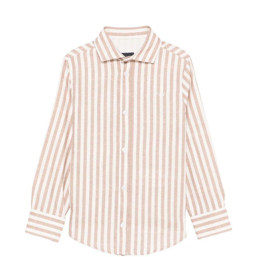 Camicia per bambino Fay Kids beige con righe verticali FY5P30 Z3691 101BR FAY KIDS