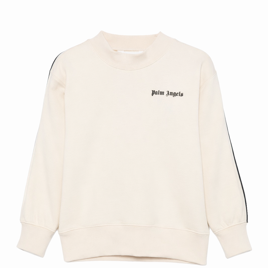 Felpa per bambino Palm Angels beige con scollo rotondo PBBA012S26FLE005 092 PALM ANGELS KIDS