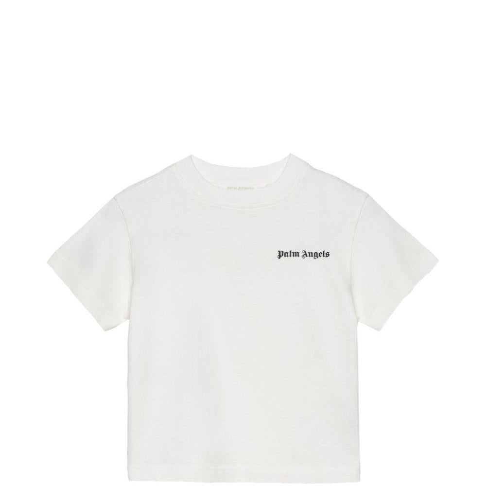 T-shirt per bambini Palm Angels Kids bianca con stampa logo F6PAJBTH017 412 PALM ANGELS KIDS