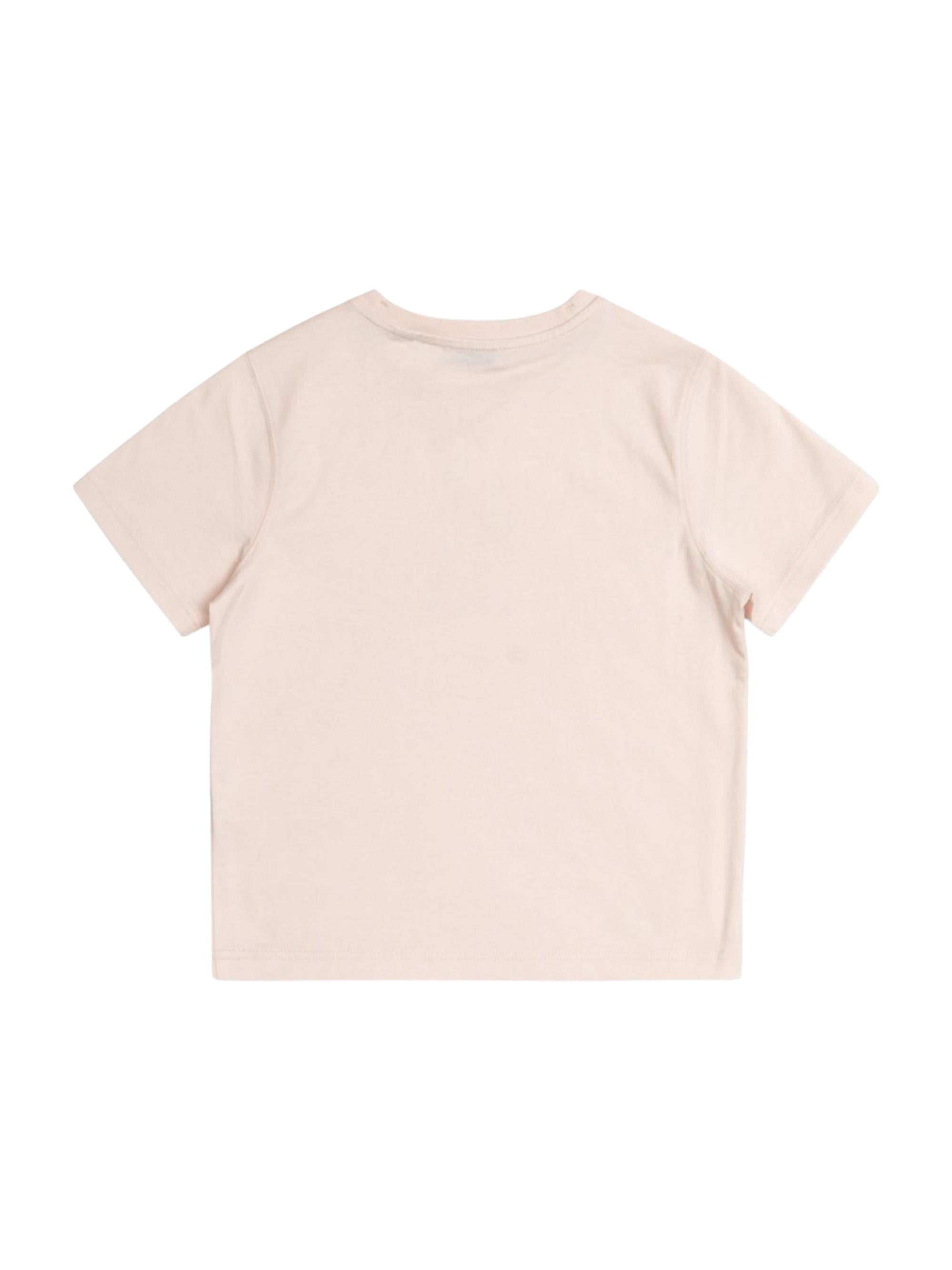 T-shirt per bambina Burberry Kids rosa con stampa orsetto sul davanti 8117421 A1439 BURBERRY KIDS
