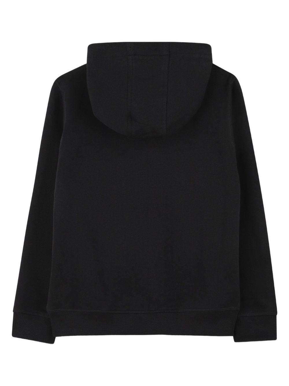 Felpa per bambino Hugo Kids nera con cappuccio e logo G00446 09B Hugo
