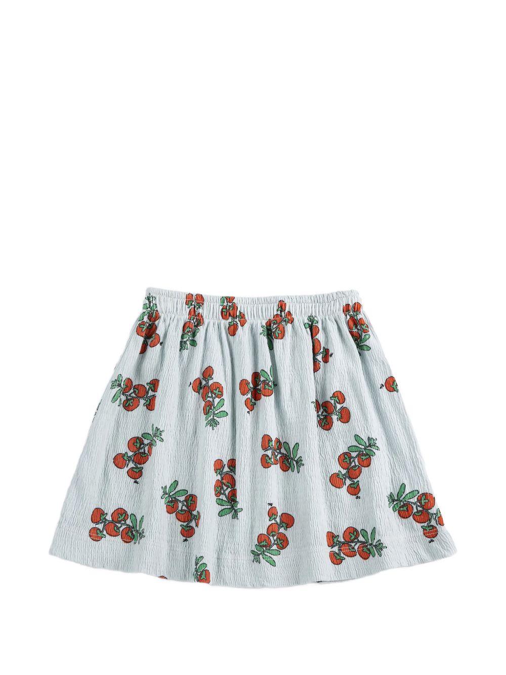 Gonna per bambina Bobo Choses azzurra con stampa grafica all-over B126AC075 451 BOBO CHOSES KIDS