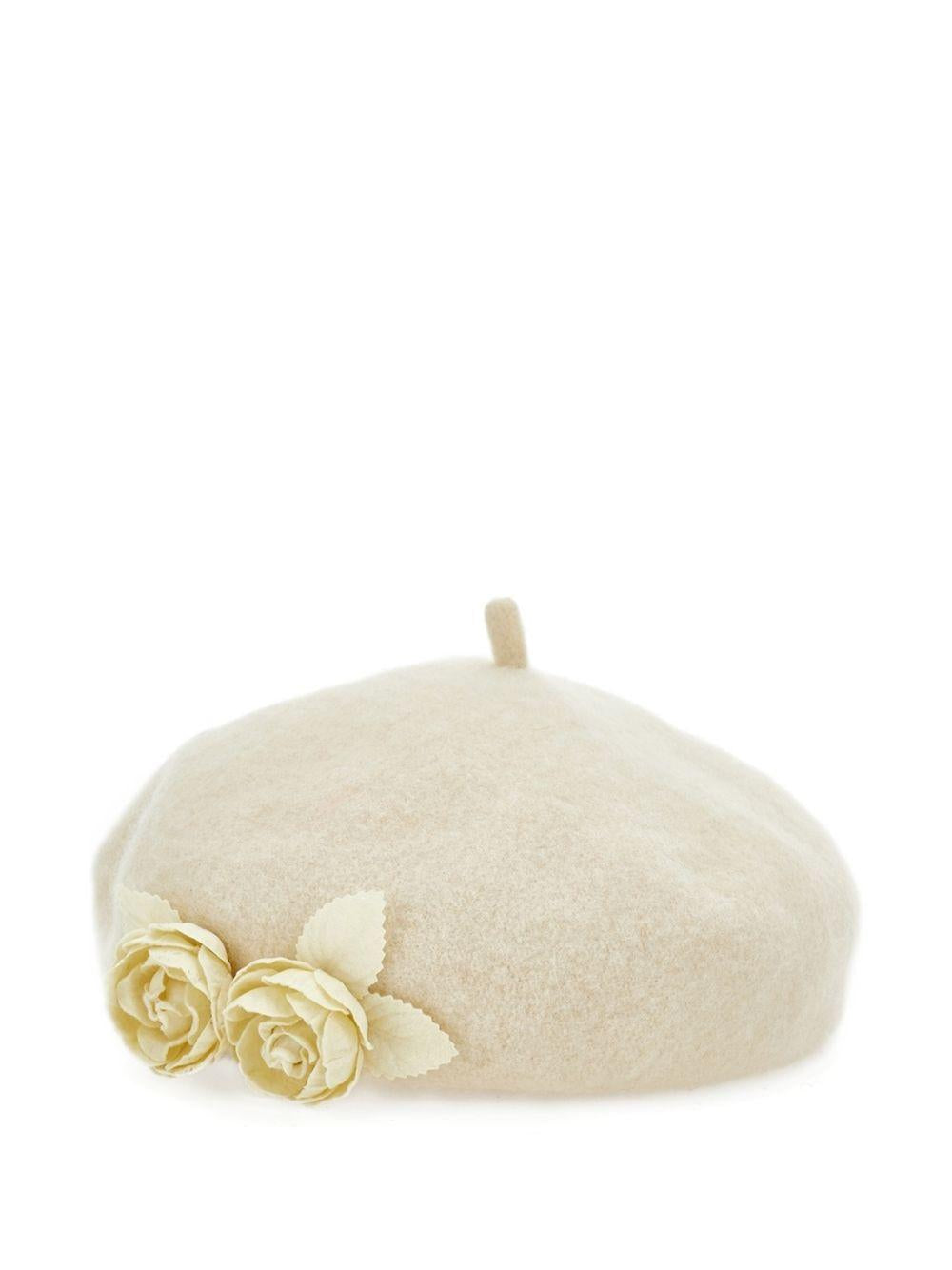 Basco per bambina Monnalisa Kids bianco con decorazione a fiori 79H001 8068 0001 MONNALISA KIDS
