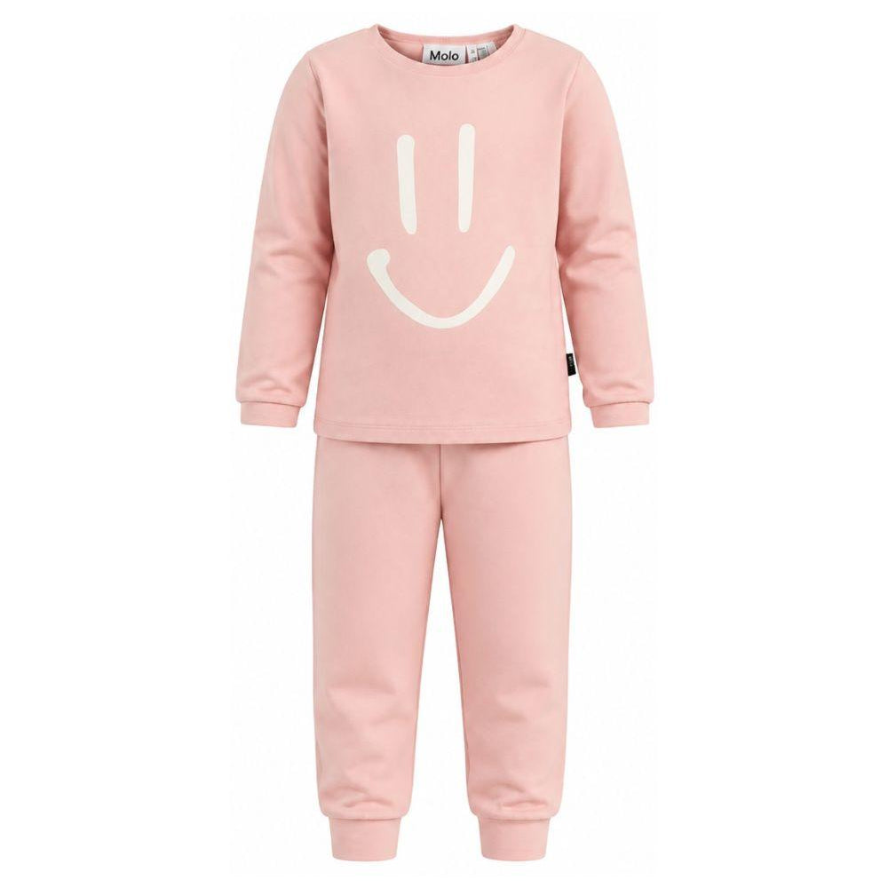 Pigiama per bambina Molo Kids rosa con motivo smiley 6W26R503 5724 MOLO KIDS