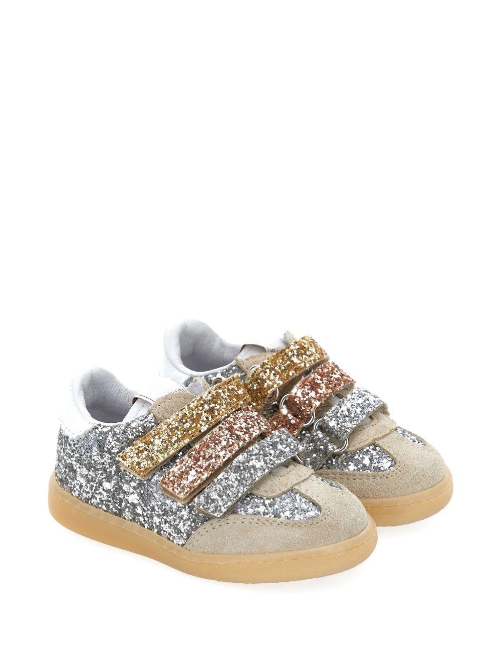 Sneakers per bambina Monnalisa Kids multicolore con decorazione glitter 83H004 8779 7075 MONNALISA KIDS