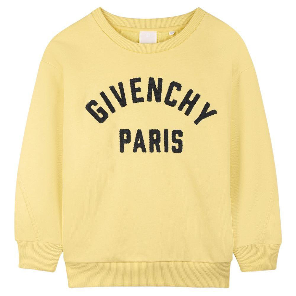 Felpa per bambino Givenchy Kids giallo con logo H31214 524 GIVENCHY KIDS