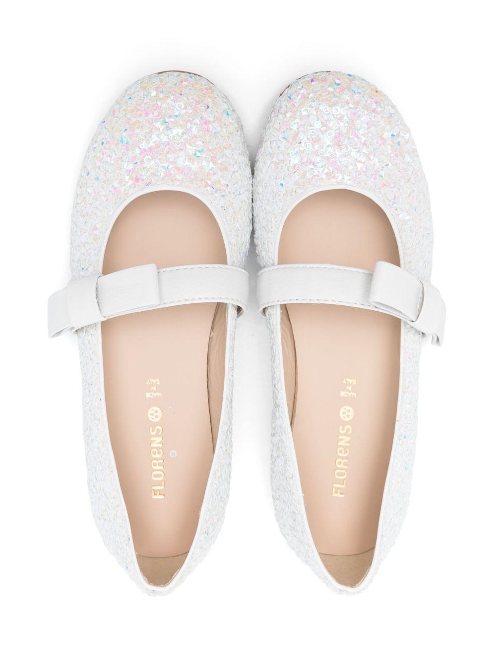 Ballerine per bambina Florens bianco con logo fiocco F9126 13X FLORENS