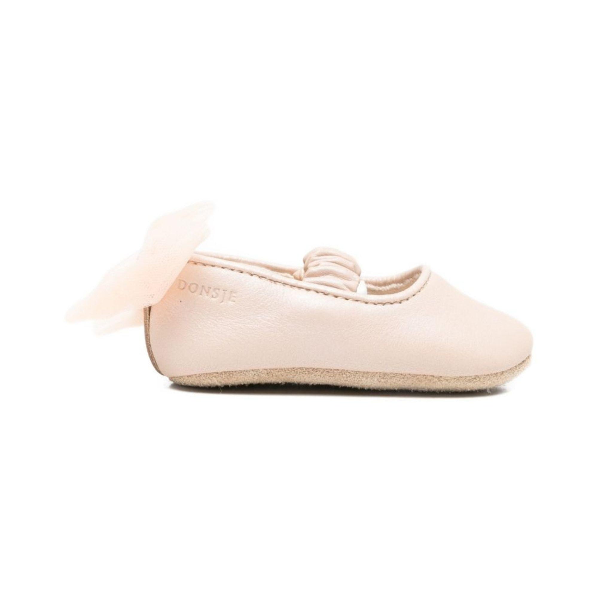 Ballerine per neonata Donsje rosa con dettaglio fiocco 1041100 NL142 DONSJE KIDS