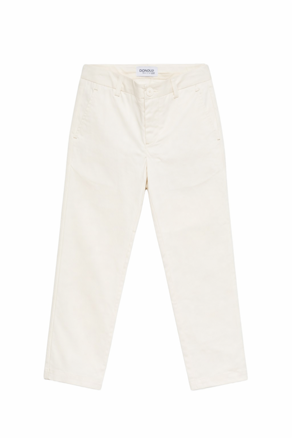 Pantaloni per bambino DONDUP Kids bianco con chiusura a bottone DMPA1800RA029 0000 DONDUP KIDS