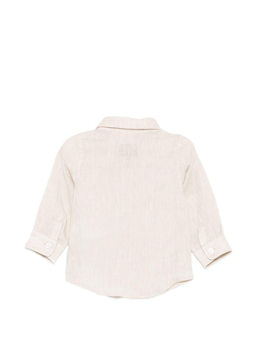Camicia per neonato Fay Kids beige con colletto classico FY5500 Z3681 107 FAY KIDS