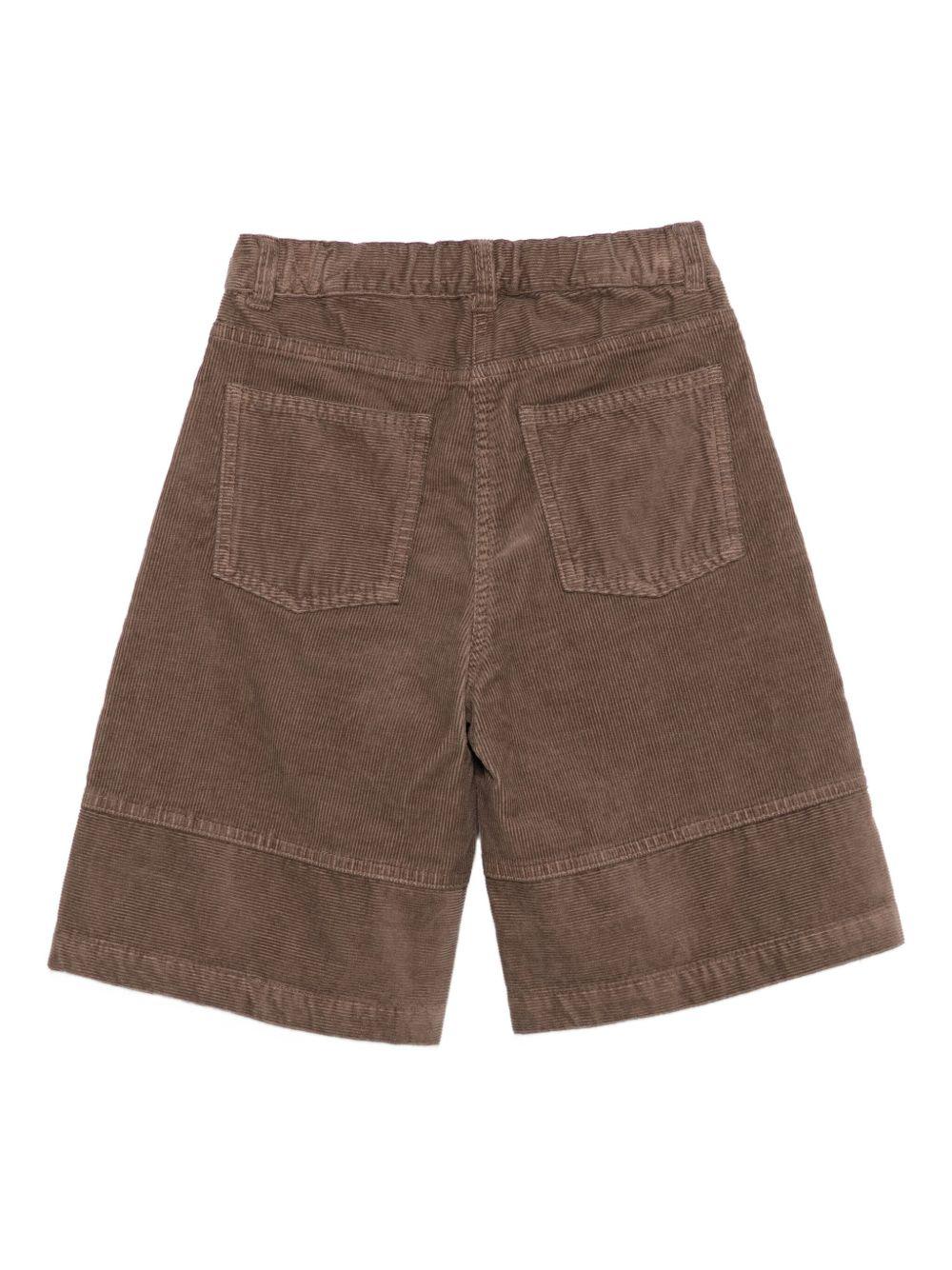 Shorts per bambina Il Gufo marrone in velluto a coste A25GPB0003V6022 183 IL GUFO