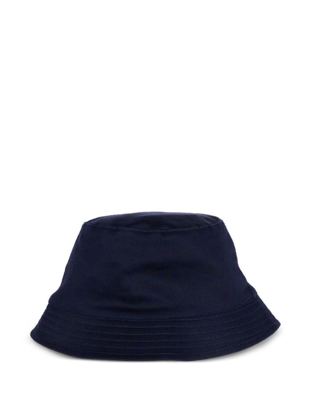 Cappello per neonato Moschino Kids blu con stampa Teddy Bear MNX057LPA01 40016 MOSCHINO KIDS