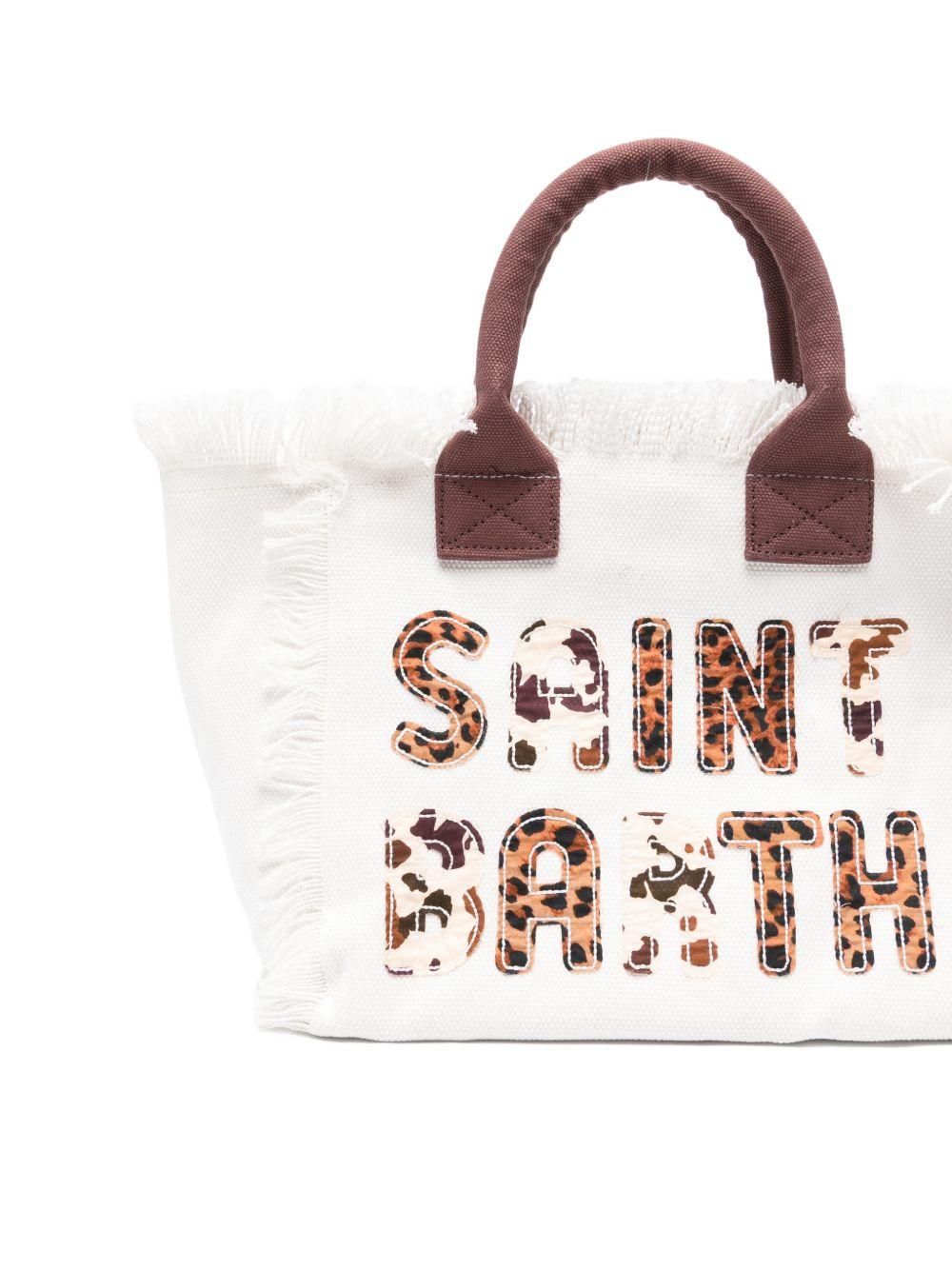 Borsa tote Colette MC2 Saint Barth bianca con applicazione con lettere COL0001 00326L MC2 ST. BARTH KIDS