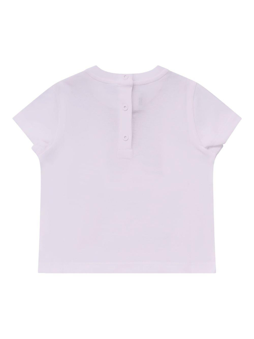 T-shirt per neonata Fendi Kids bianca con stampa a fiocco BFI174 7AJ F0TU9 FENDI KIDS