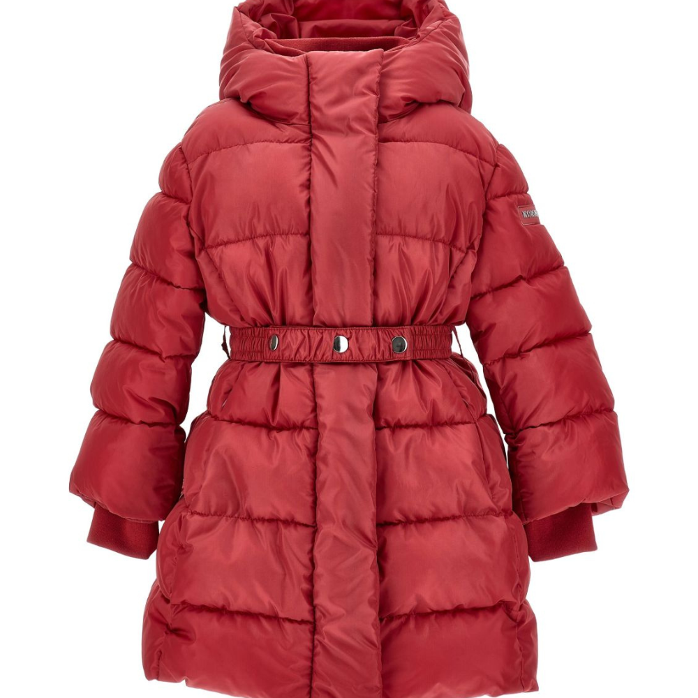 Piumino per bambina Monnalisa rosso con cappuccio 17F101 6020 0043 MONNALISA