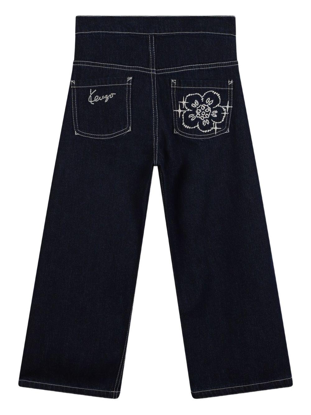Jeans per bambina Kenzo Kids in denim con pieghe K61327 Z35 KENZO KIDS