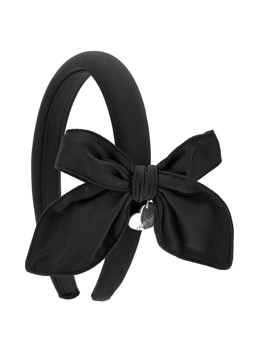 Cerchietto per capelli per bambina Monnalisa Kids nero con dettaglio fiocco sui lati 17H002 8095 0050 MONNALISA KIDS