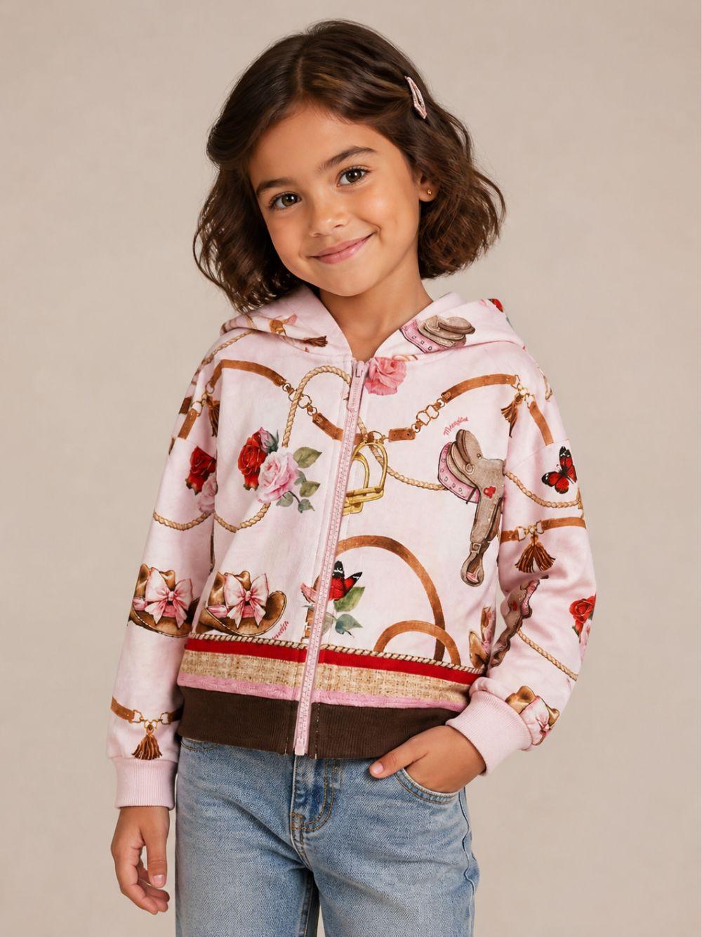 Felpa per bambina Monnalisa Kids rosa con stampa grafica Toy Story 19H800 8005 094F MONNALISA KIDS