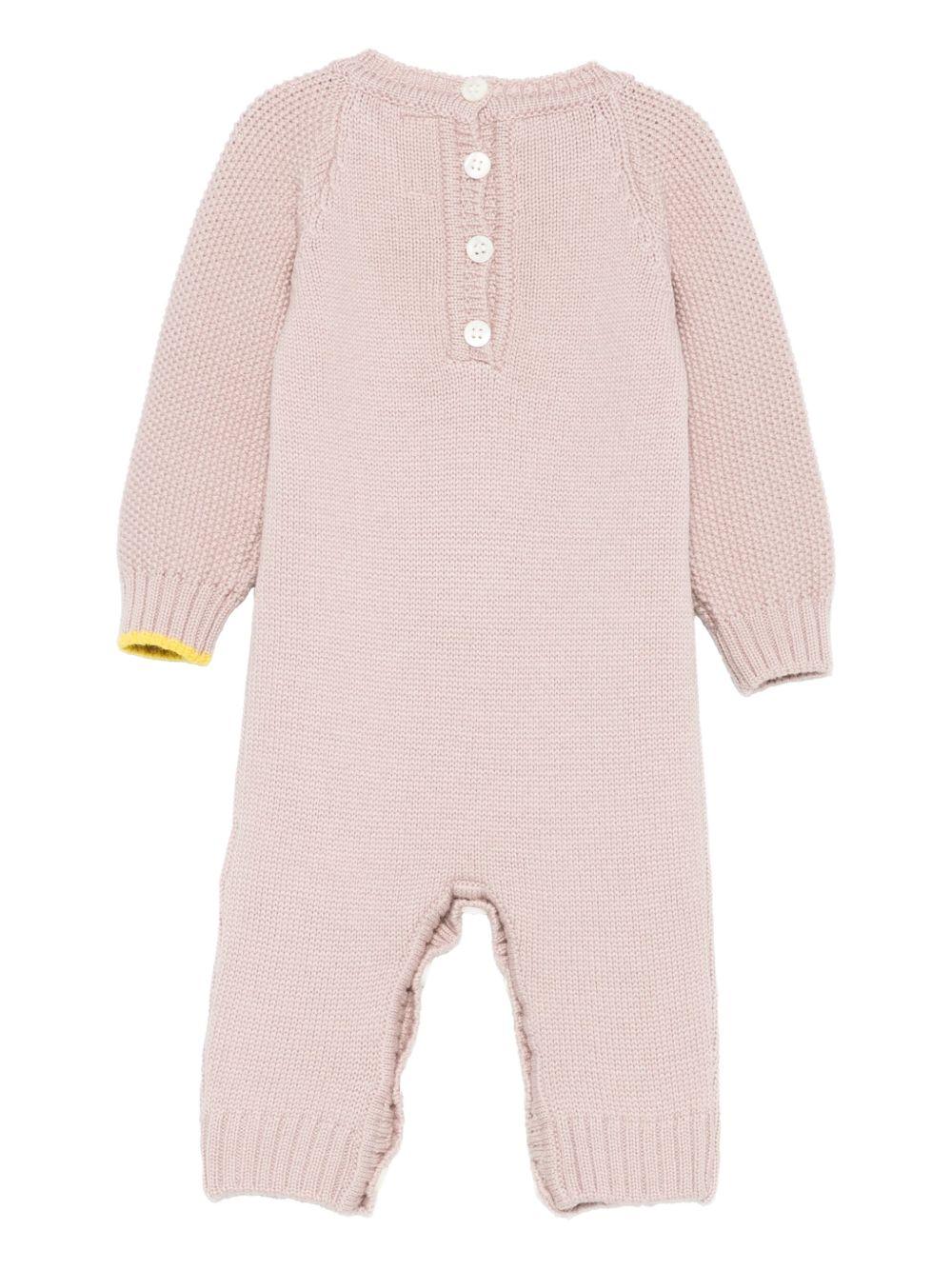 Tutina per neonata Gensami Kids rosa con dettagli da orso TU-ALP-WE PINK GENSAMI