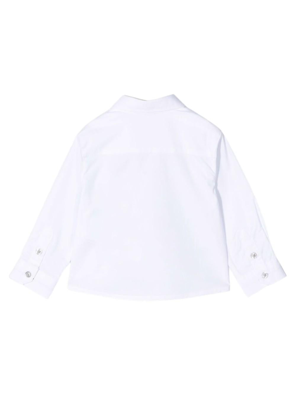Camicia per neonato Emporio Armani Kids bianca con logo 8NHC01 4NGDZ 0100 EMPORIO ARMANI KIDS
