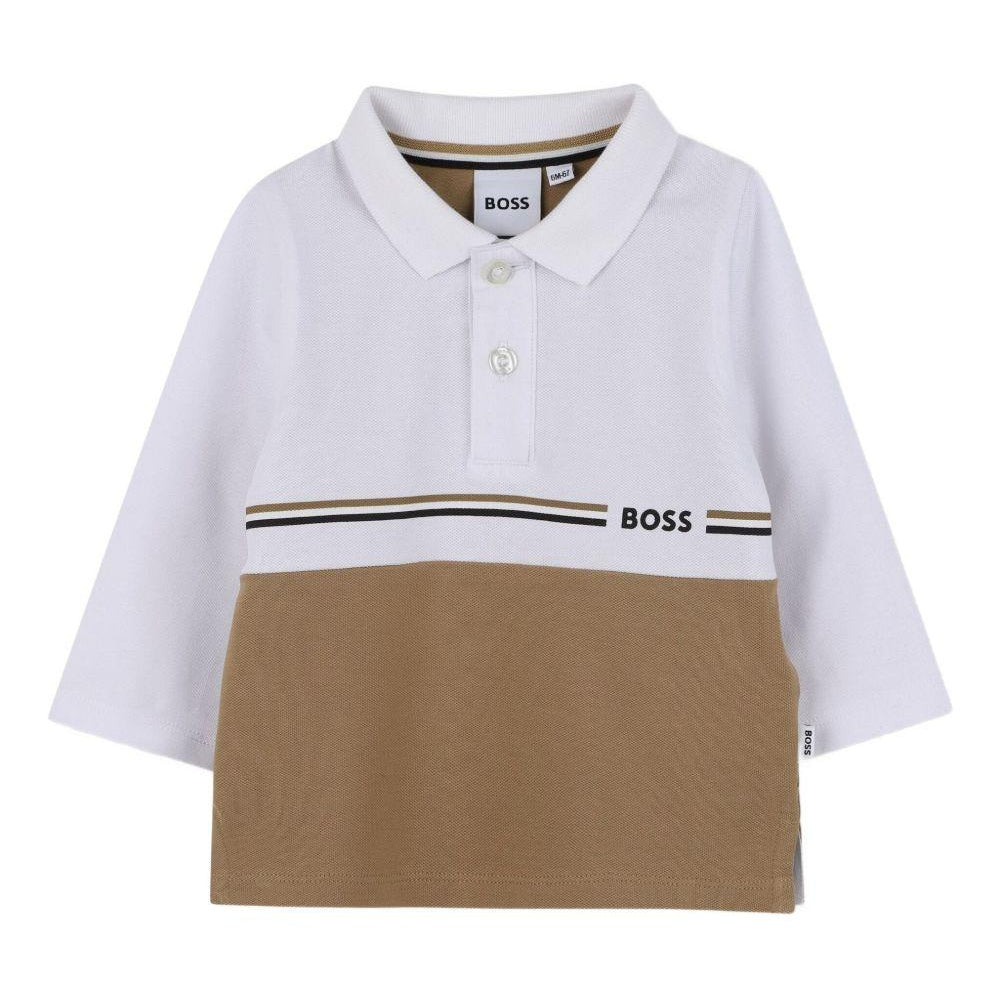 Polo per neonato Boss Kids multicolore con logo del brand J52456 269 BOSS KIDS