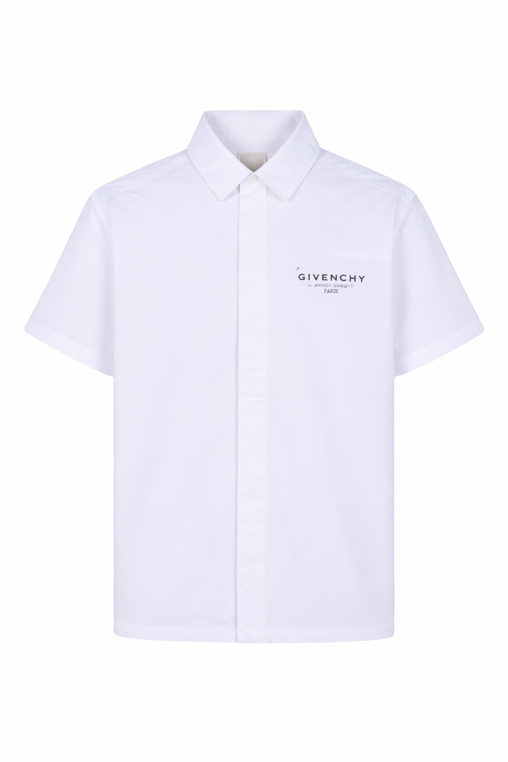 Camicia per bambino Givenchy Kids bianca con logo sul davanti H31079 10P GIVENCHY KIDS