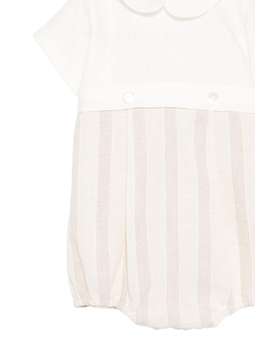 Tutina per neonato Mariella Ferrari beige con colletto Peter Pan PLS17 023 047 MARIELLA FERRARI