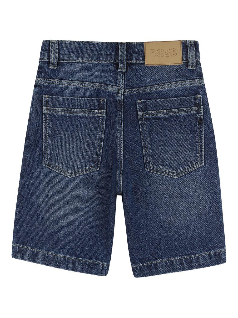 Shorts per bambino Boss Kids in denim con tasche J53086 Z25 BOSS KIDS