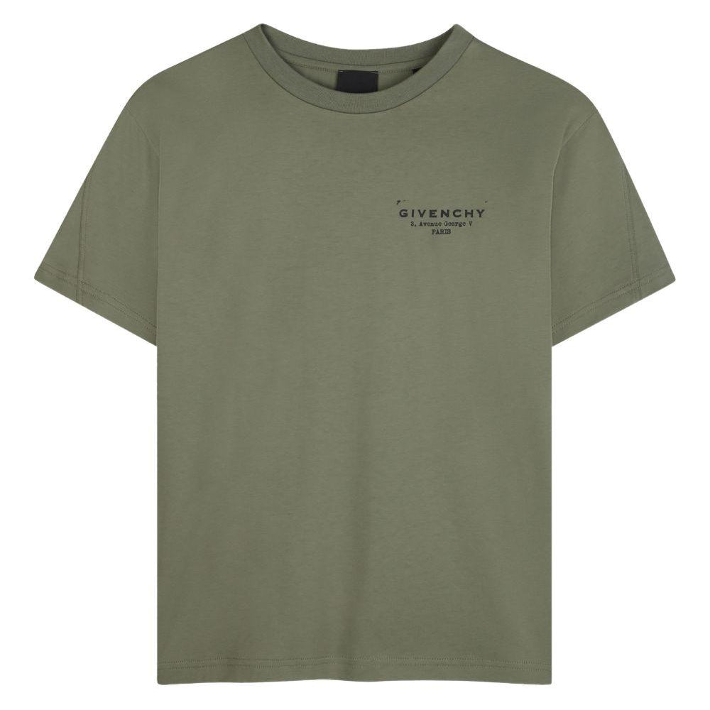 T-shirt per bambino Givenchy Kids verde con stampa logo H31075 645 GIVENCHY KIDS