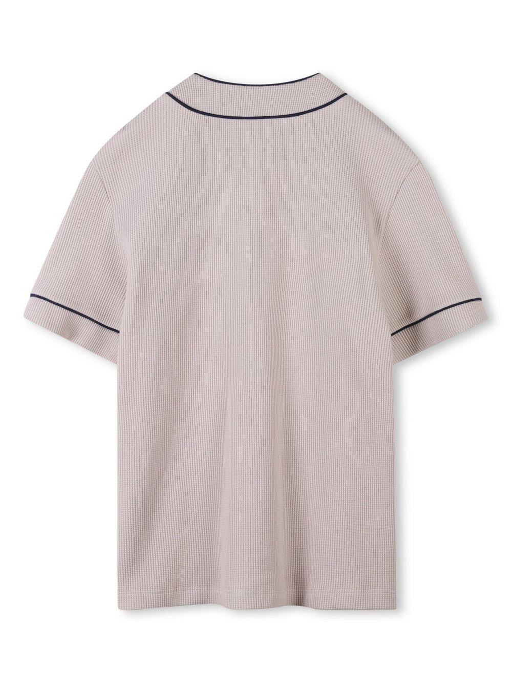 T-shirt per bambino Givenchy kids beige con ricamo con logo sul davanti H30743 184 GIVENCHY KIDS
