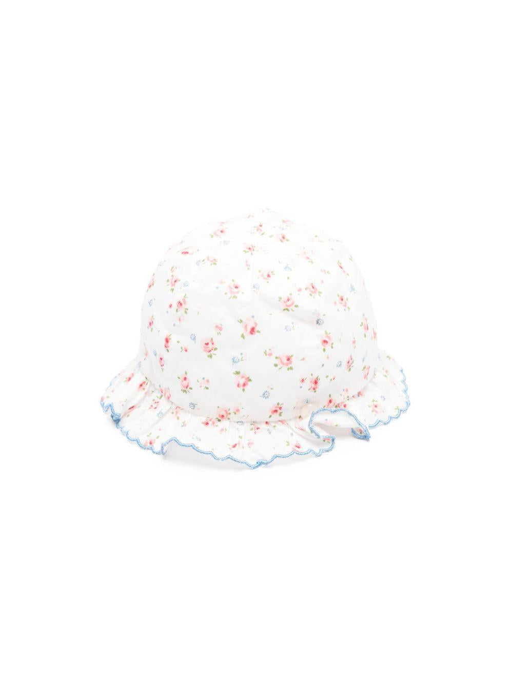 Cappello per neonata Tartine & Chocolat bianco con stampa a fiori CC90000 13 TArtine & Chocolat KIDS