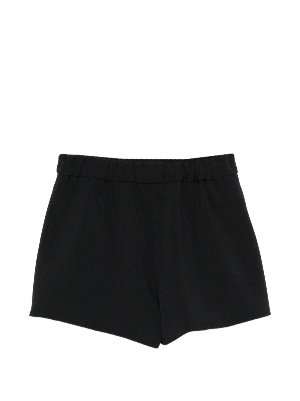 Shorts per neonata Elisabetta Franchi la Mia Bambina neri con tasche ad aletta EGBE0270GA022 N100 ElISABETTA FRANCHI KIDS