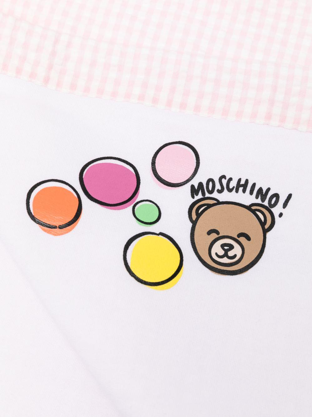 Coperta per neonata Moschino Kids multicolore con orsetto Teddy Bear MUB00LLZE10 82543 MOSCHINO KIDS