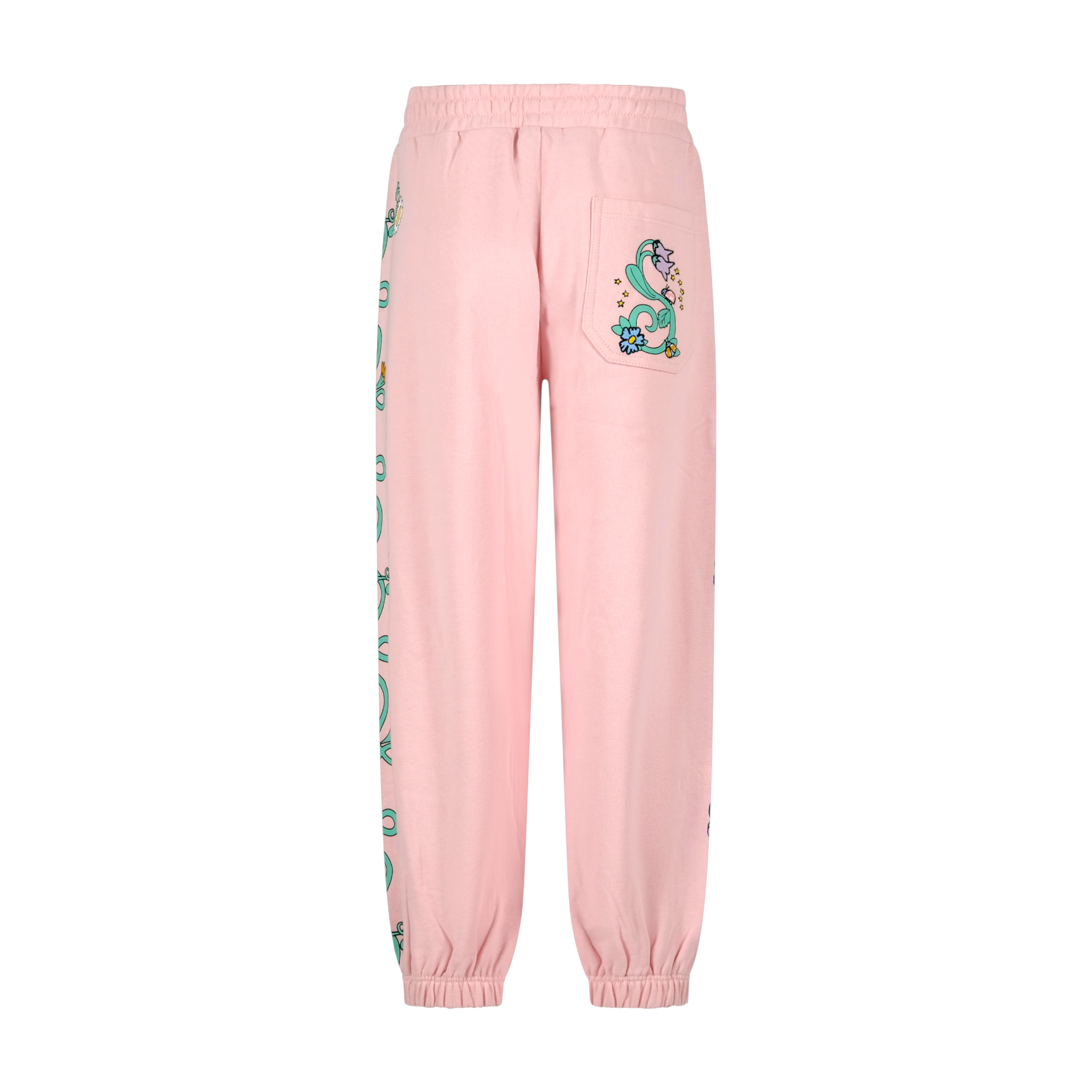Pantaloni sportivi per bambina Stella McCartney Kids rosa con stampa floreale TY6A60 Z3409 51R STELLA McCARTNEY KIDS